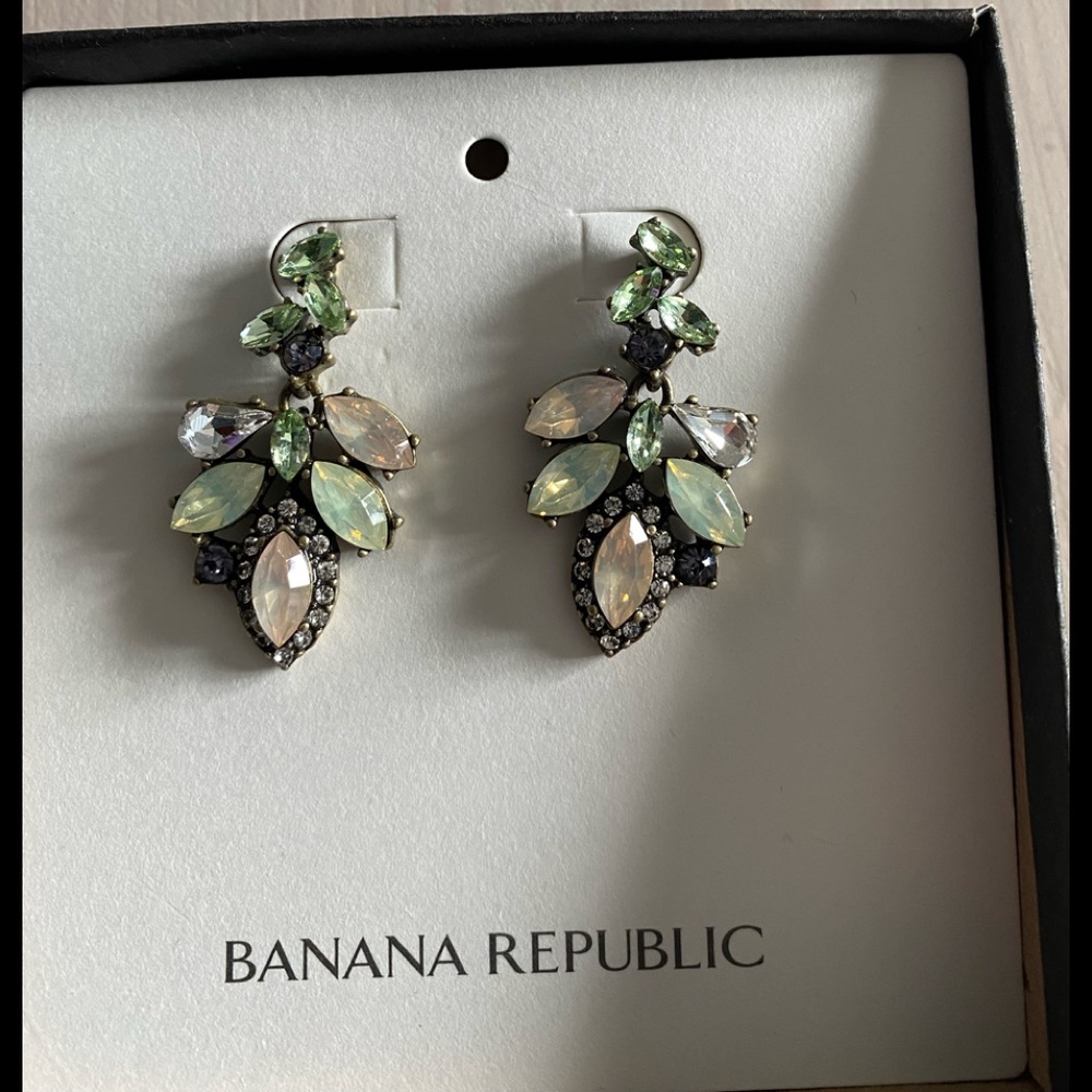 Pastel rhinestone earrings
